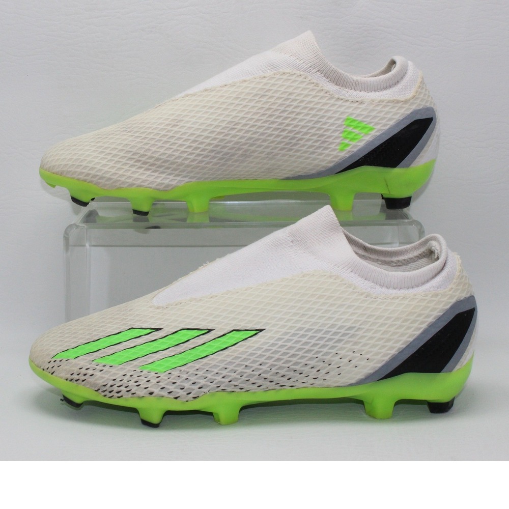 Adidas X Speedportal.3 Laceless Soccer Cleats White Solar Green Mens 6 GW8469